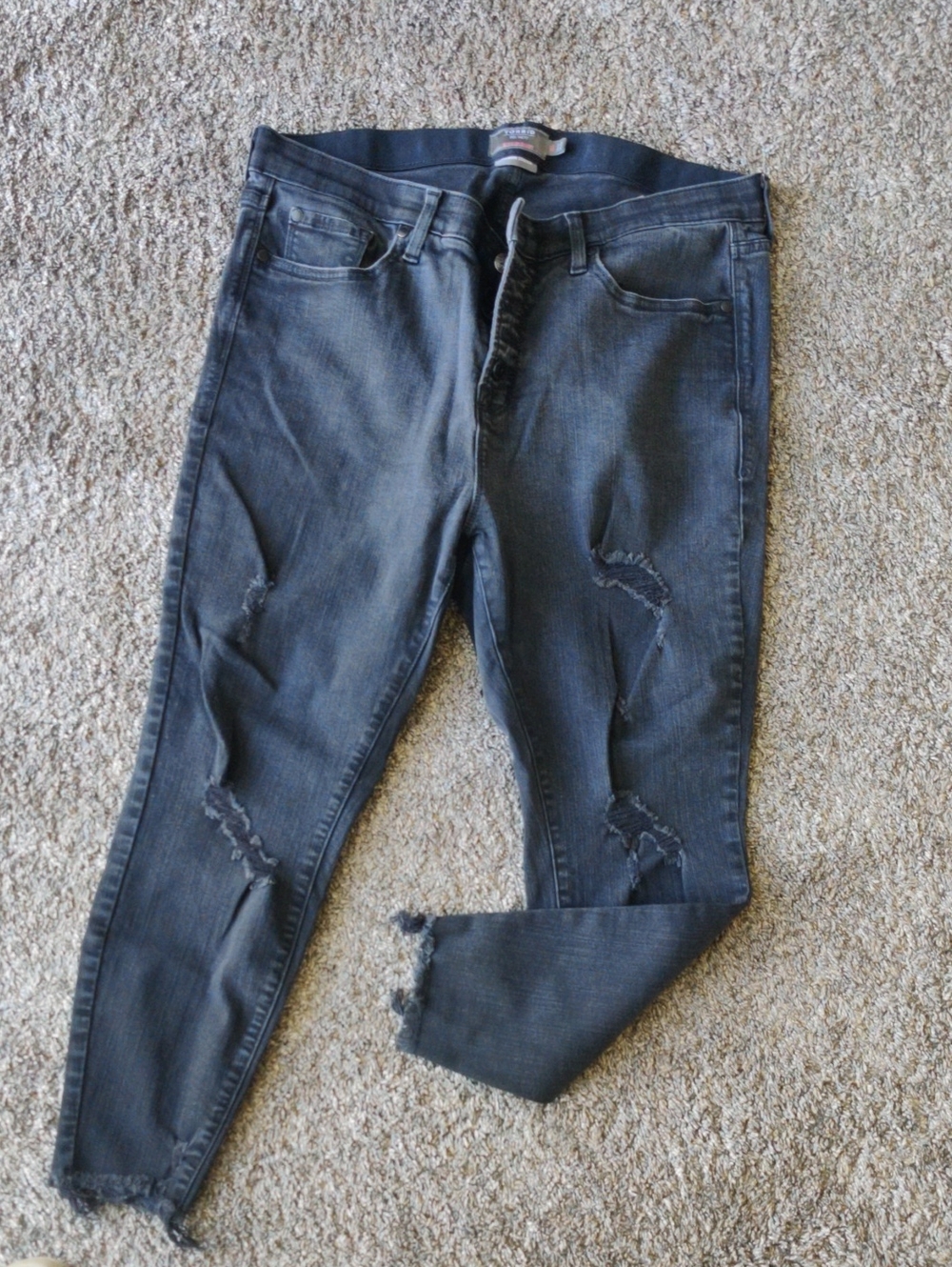 torrid Black Washed Distressed Skinny Jeans